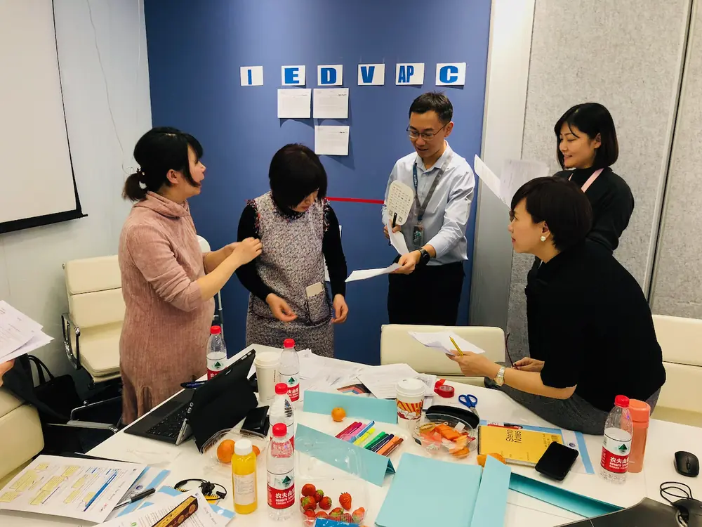 Atelier IDC à Pékin, en cours