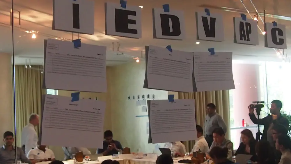 Atelier IDC à Singapour, en cours